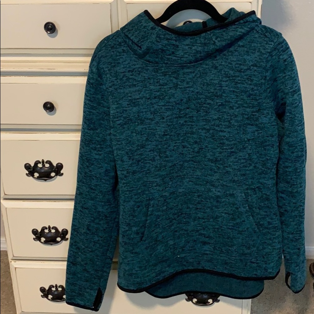 Blue fleece lined pullover